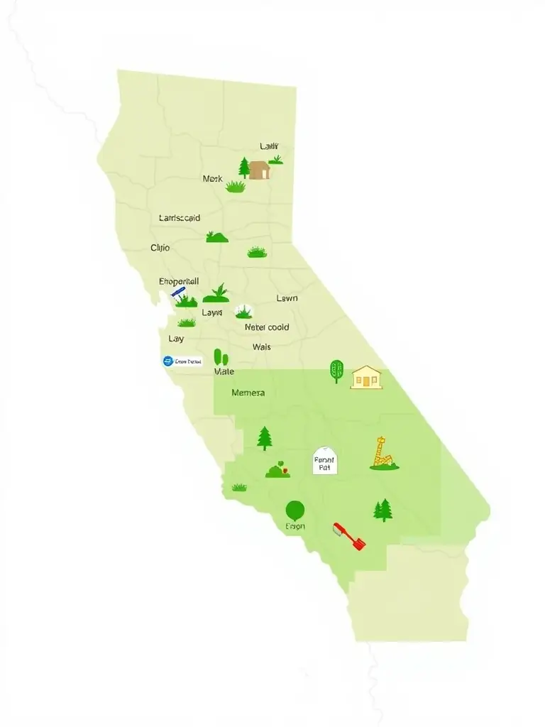 A map of Chico, CA, highlighting Accetta Landscaping & Yard Maintenance's service area, with a focus on local knowledge and community commitment.